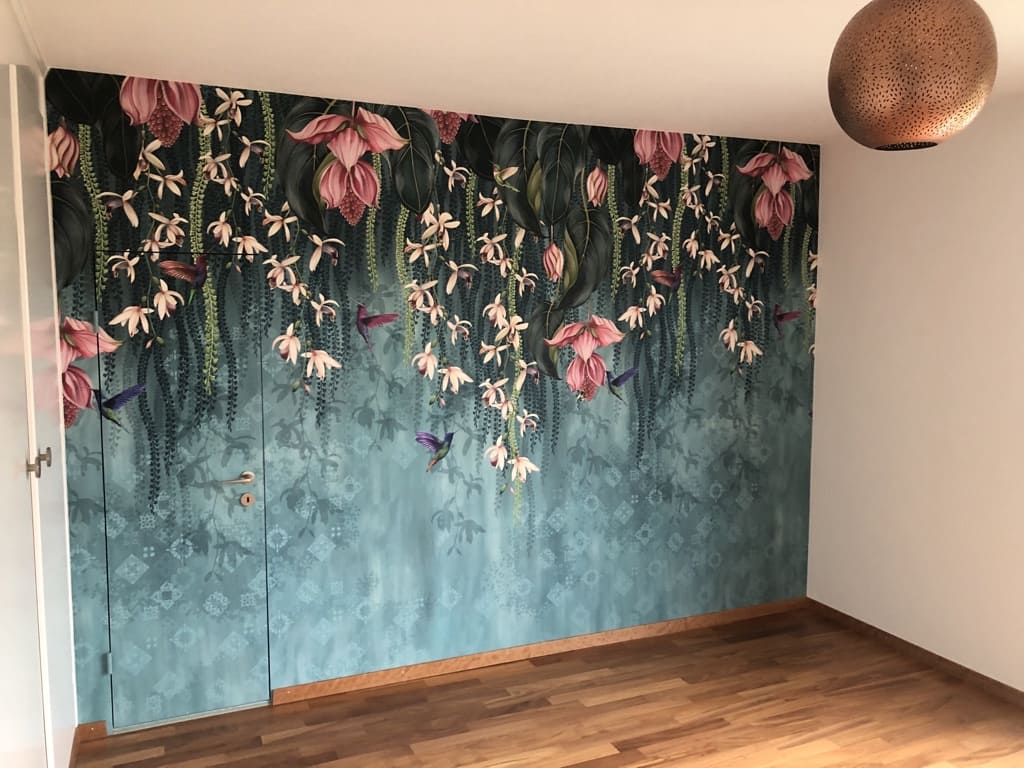 Foto einer Tapezierten Wand