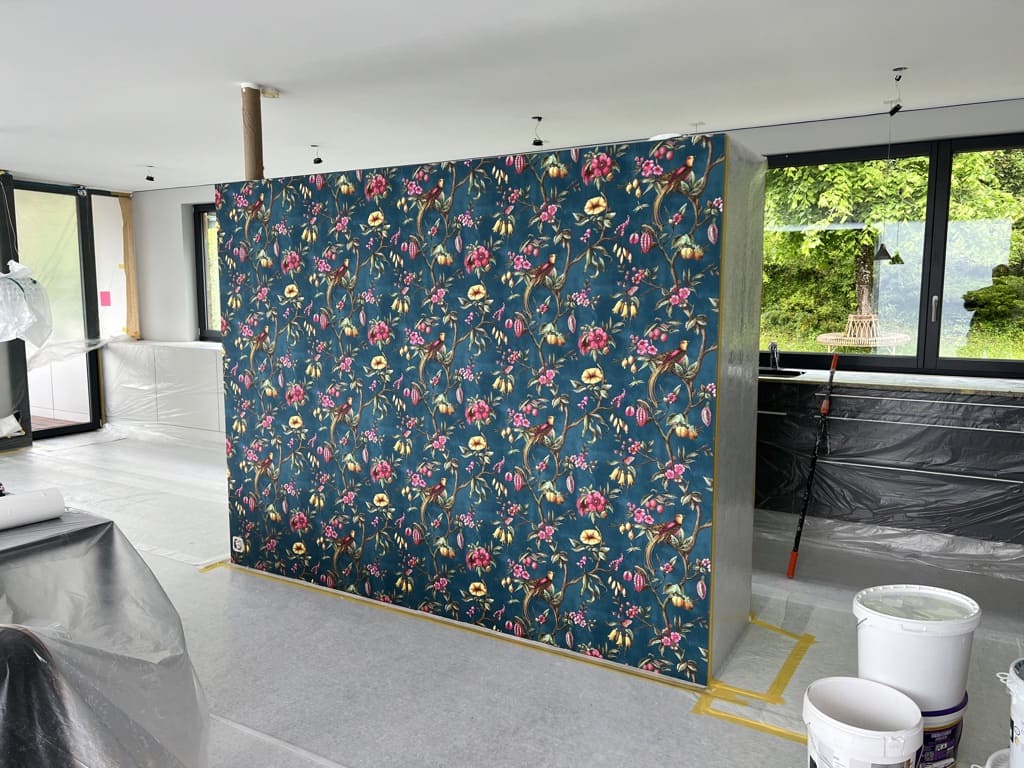 Foto einer Tapezierten Wand